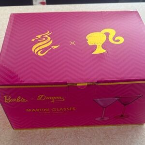 Barbie™ X Dragon Glassware® Martini Glasses- NEW